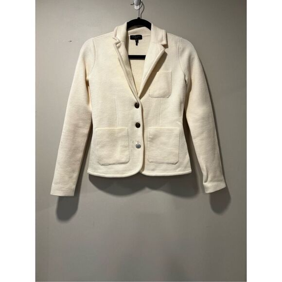 Rag & Bone Women's Cream Alex Merino Wool Blend Blazer Suit Jacket XS NWOT - Picture 6 of 11